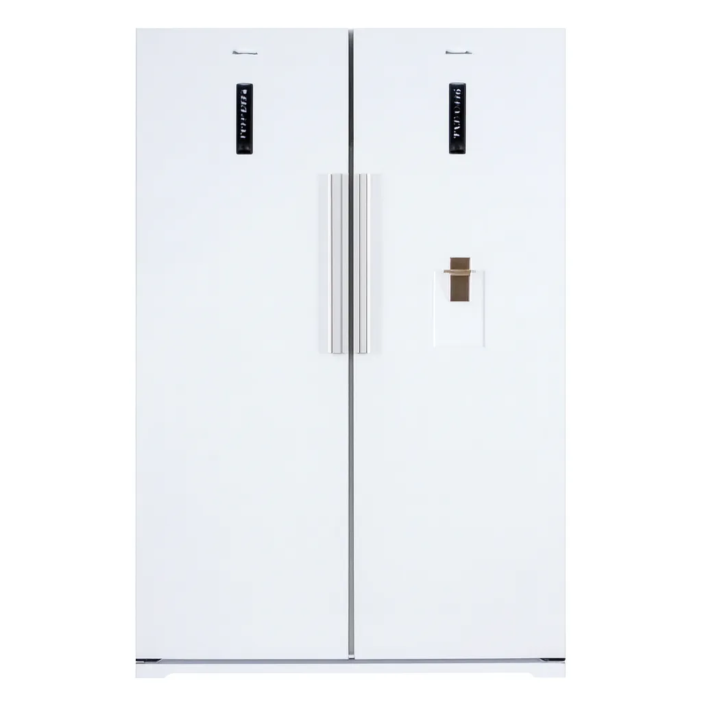 converted (74) یخچال فریزر دوقلو 34 فوت مدل آیس ایج سفید - تصویر 1