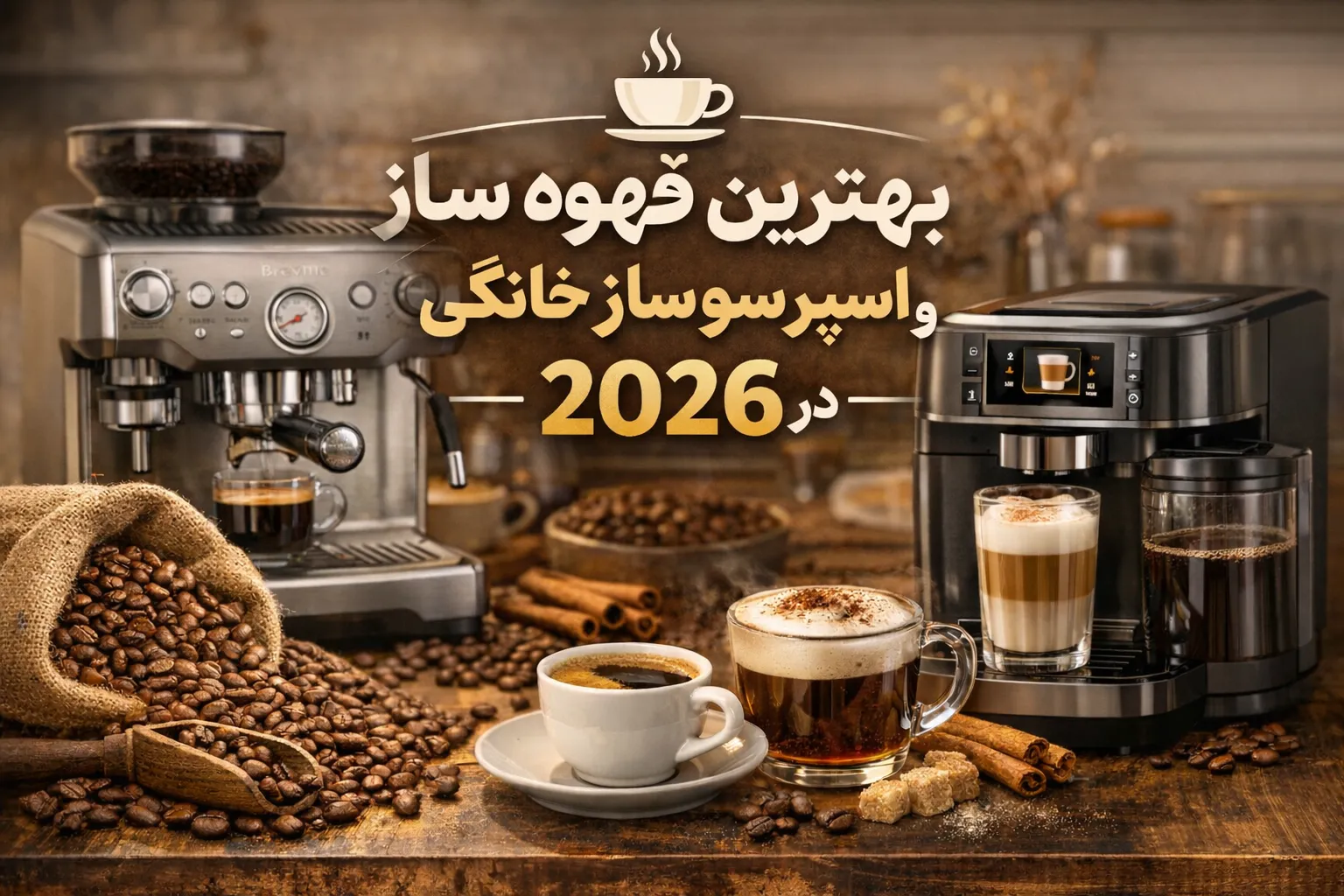 راهنمای جامع خرید قهوه ساز خانگی 2026