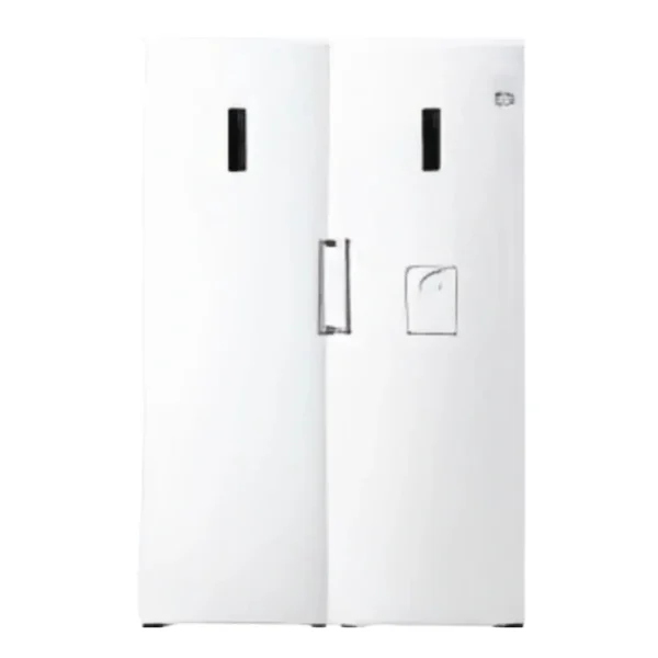 یخچال فریزر دوقلو ال جی GC-F411EQDM و GC-B414EQFM سفید - تصویر 1