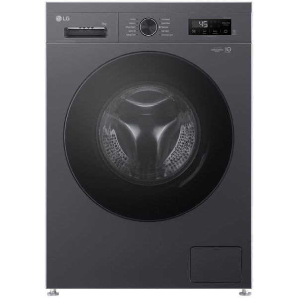 ماشین لباسشویی 9 کیلویی ال جی مدل WY1409MVP رنگ دودی - تصویر 1