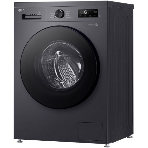 ماشین لباسشویی 9 کیلویی ال جی مدل WY1409MVP رنگ دودی - تصویر 2