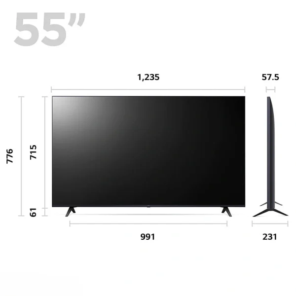 تلویزیون 55 اینچ ال جی 55UR8006 کیفیت 4K - تصویر 3