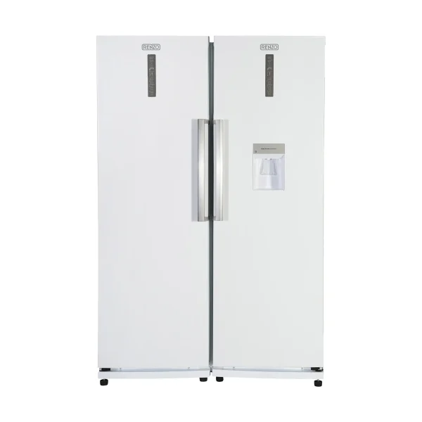D.webp یخچال فریزر دوقلو نیکسان نوفراست یخساز دستی موتور INVERTER مدل 6020 سفید - تصویر 1