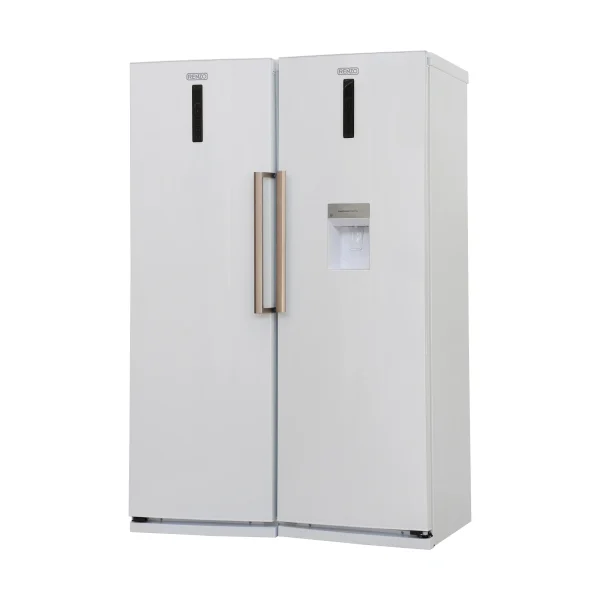 یخچال فریزر دوقلو نیکسان نوفراست یخساز دستی موتور INVERTER مدل 6020 سفید - تصویر 4