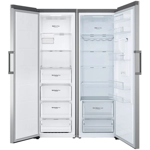 یخچال فریزر دوقلو ال جی GC-F411ELDM و GC-B414ELFM نقره ای - تصویر 6