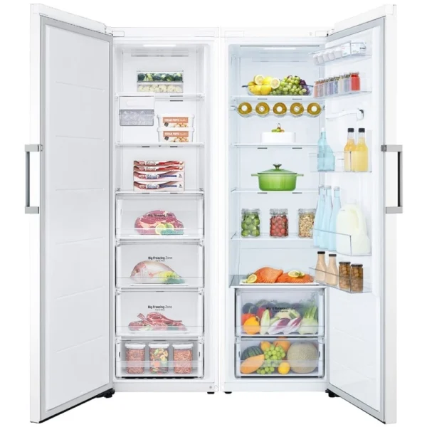 یخچال فریزر دوقلو ال جی GC-F411EQDM و GC-B414EQFM سفید - تصویر 10
