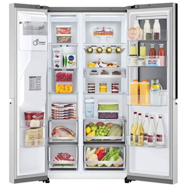یخچال فریزر ساید بای ساید ال جی GC-X257CSES نقره ای سیلور - تصویر 4