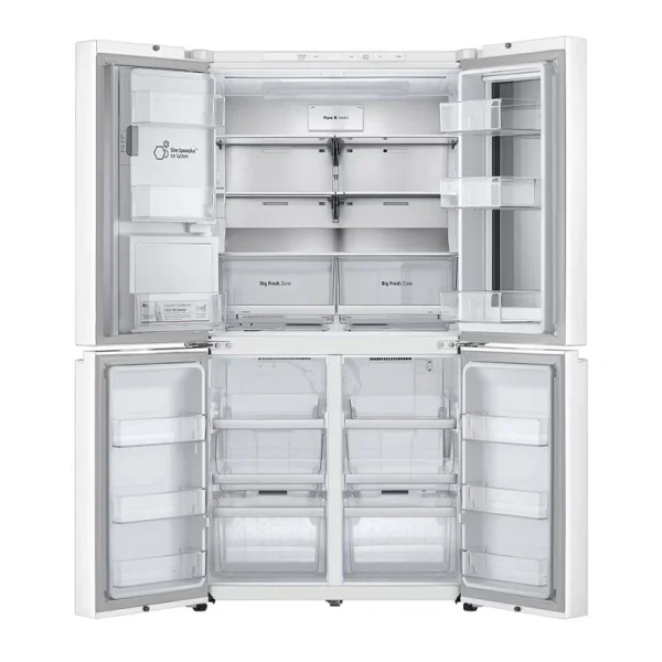 یخچال فریزر فرنچ چهار درب ال جی GR-X39FFQRL سفید - تصویر 4